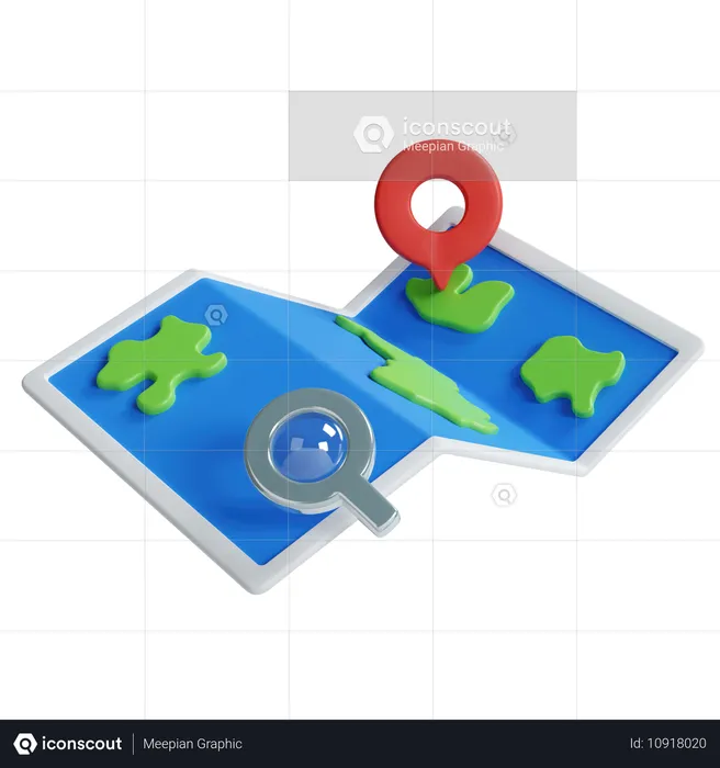 Trouver un emplacement  3D Icon