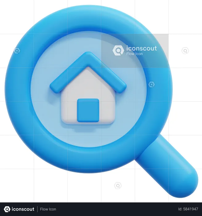 Trouver la maison  3D Icon