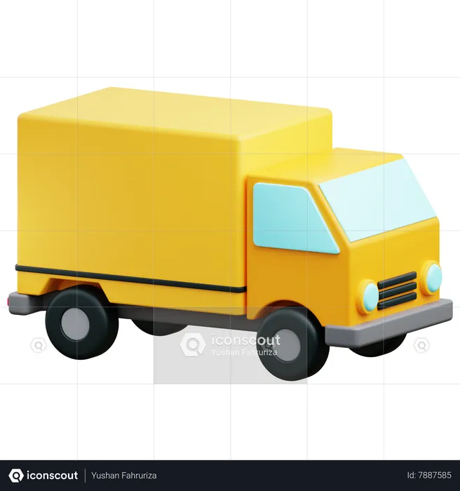 Truck Box  3D Icon
