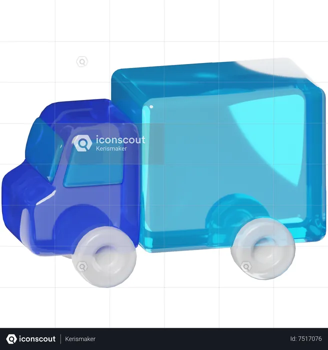 Truck Delivery  3D Icon