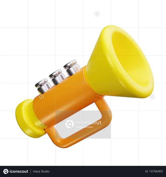 Trumpet  3D Icon