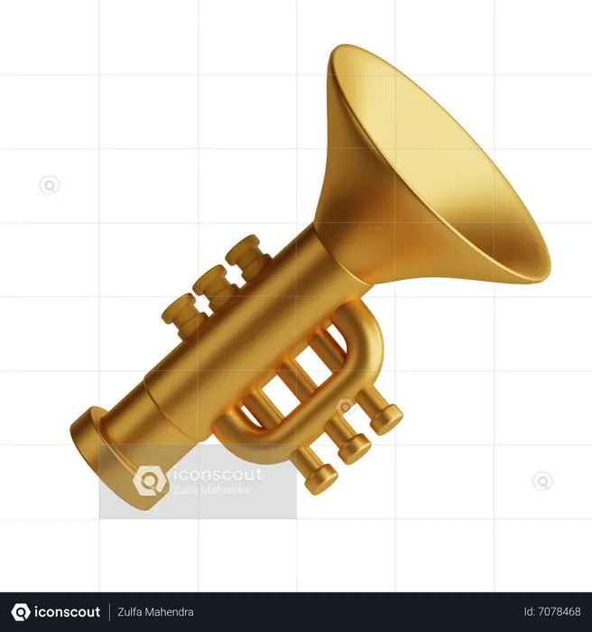 Trumpet  3D Icon