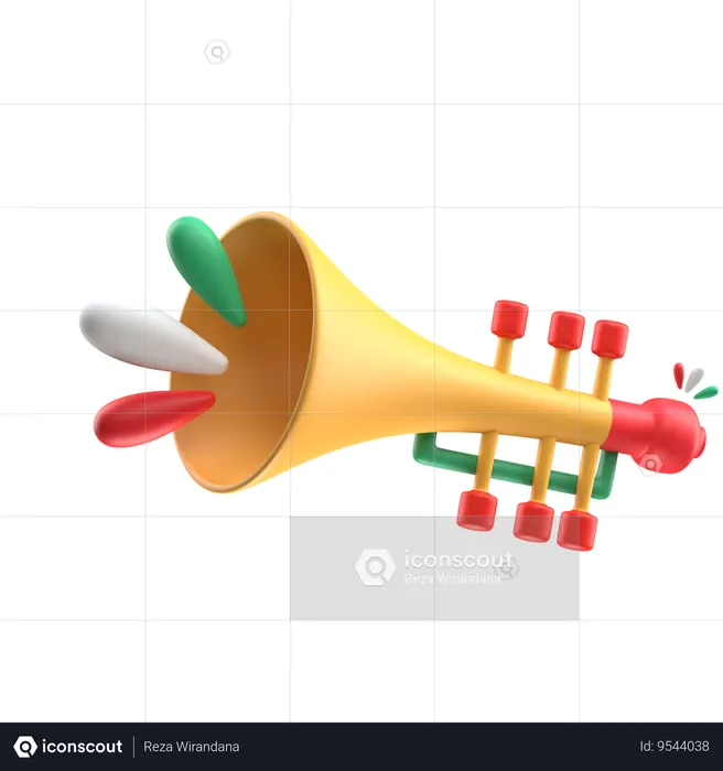 Trumpet  3D Icon