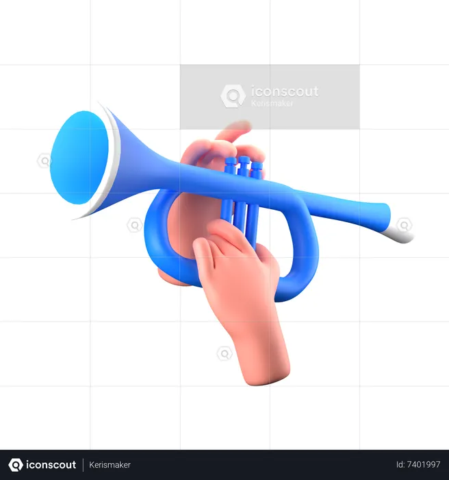 Trumpet  3D Icon