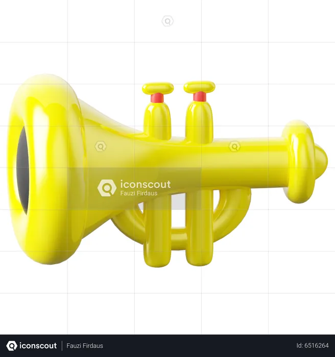 Trumpet  3D Icon