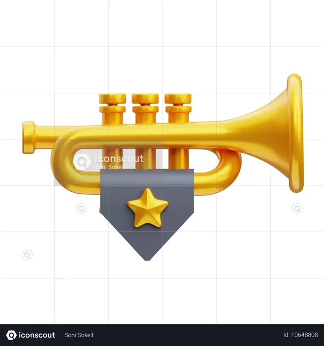 Trumpet  3D Icon