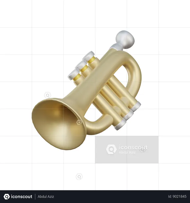 Trumpet  3D Icon
