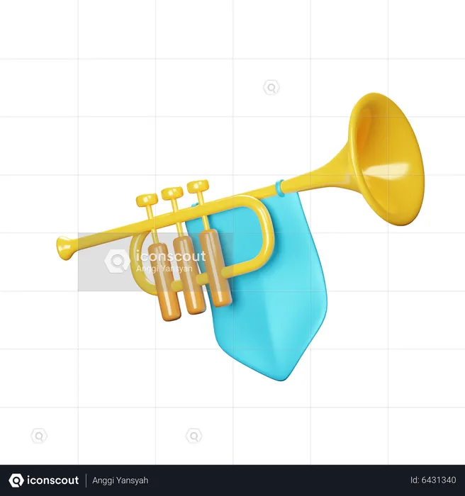 Trumpet  3D Icon