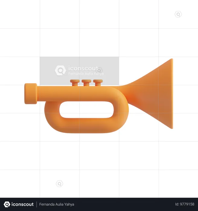 Trumpet  3D Icon