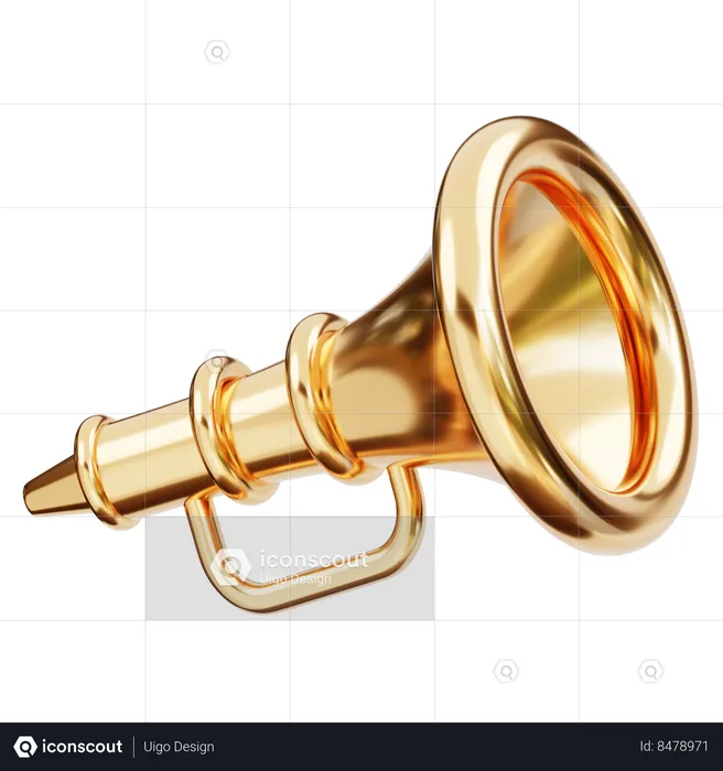 Trumpet  3D Icon