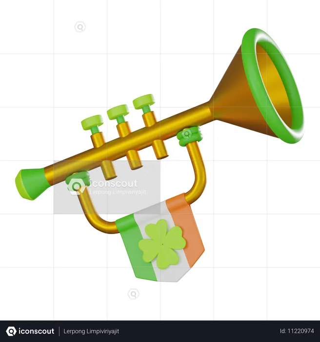 Trumpet  3D Icon