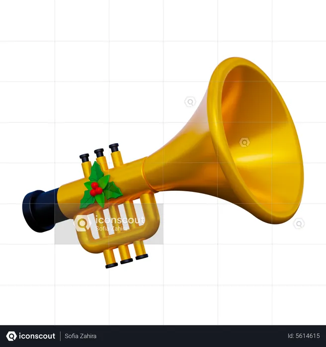 Trumpet  3D Icon