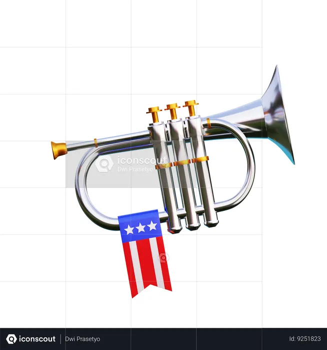 Trumpet  3D Icon