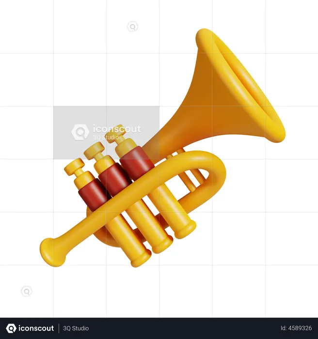 Trumpet  3D Illustration