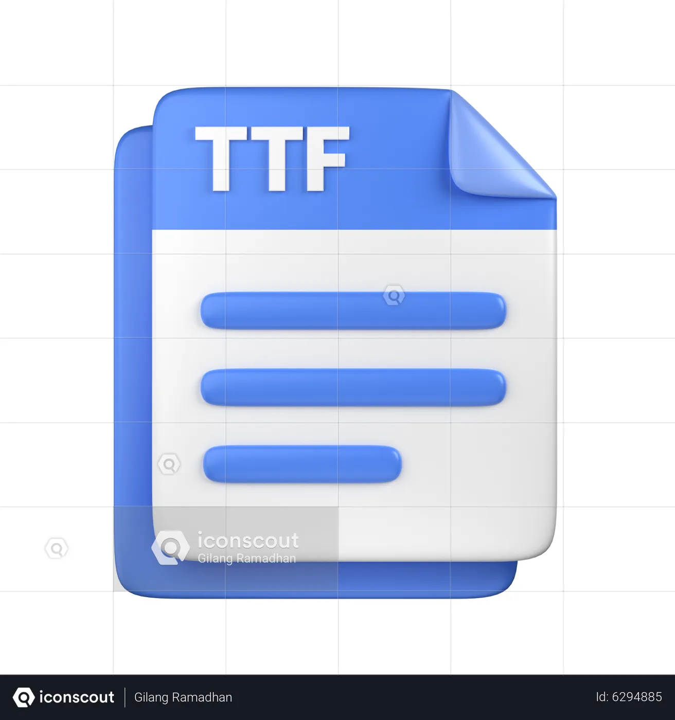 ttf-file-3d-icon-download-in-png-obj-or-blend-format