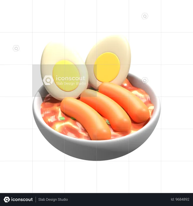 Ttoekbokki  3D Icon