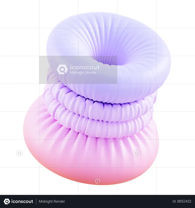Tube Inflation Abstract  3D Icon