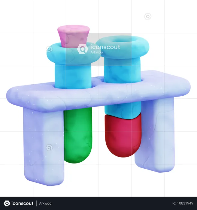 Des tubes à essai  3D Icon