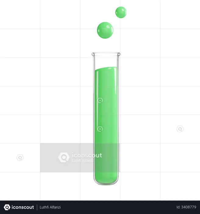 Tubo de ensaio  3D Icon
