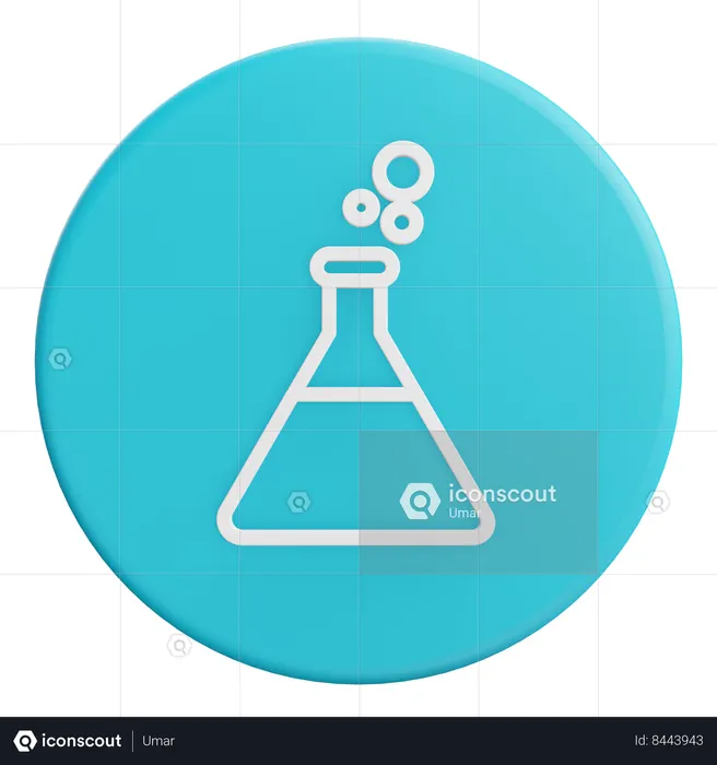 Tubo de ensaio de laboratório  3D Icon