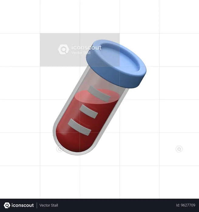 Tubo de exame de sangue  3D Icon