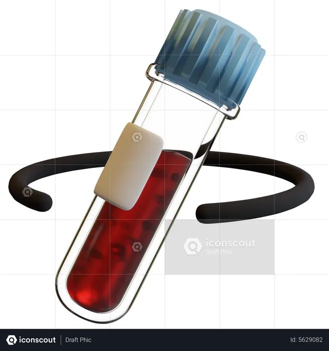 Tubo de exame de sangue  3D Icon