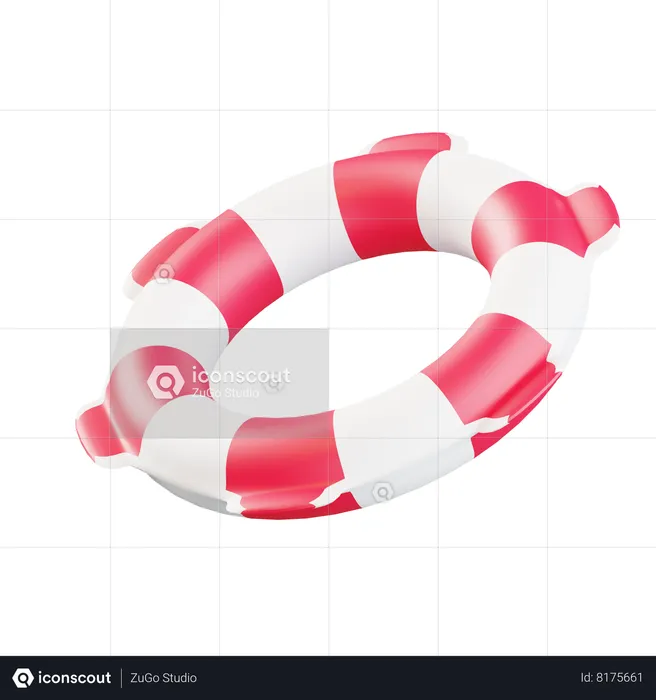 Tubo de natación  3D Icon