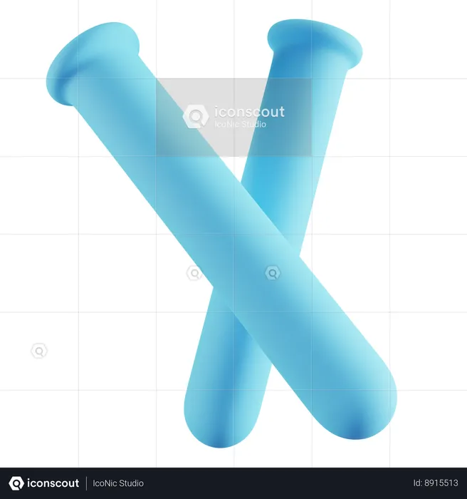 Tubo de laboratório  3D Icon