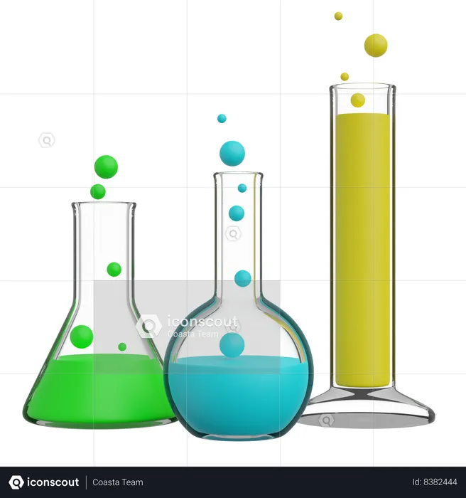 Tubos de ensaio  3D Illustration