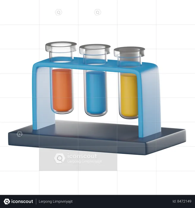 Tubos de ensaio químicos  3D Icon