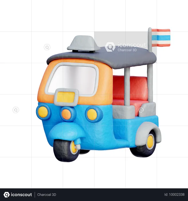 Tuk Tuk  3D Icon