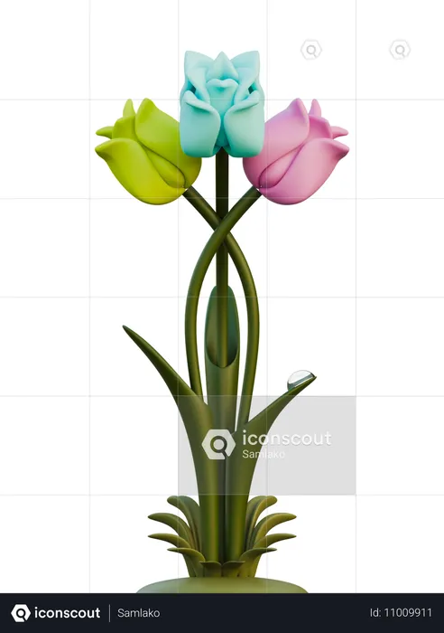 Tulip  3D Icon