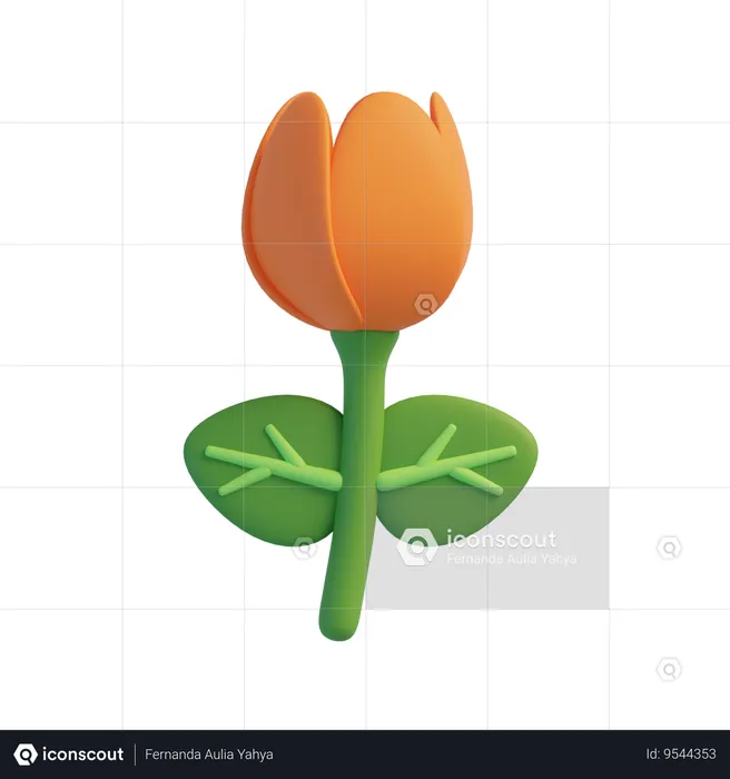 Tulip  3D Icon