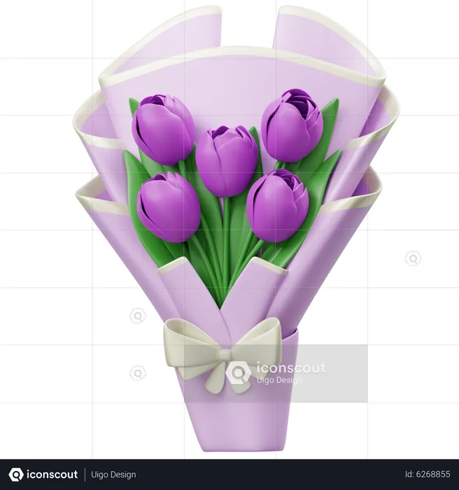 Tulpenstrauß  3D Icon