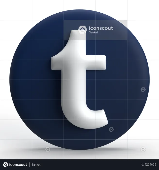 Tumblr  3D Icon