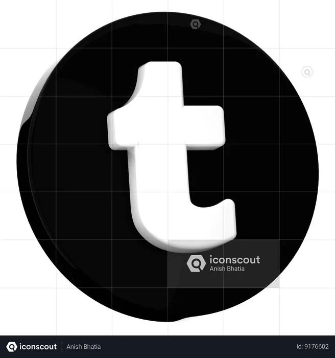 Tumblr  3D Icon