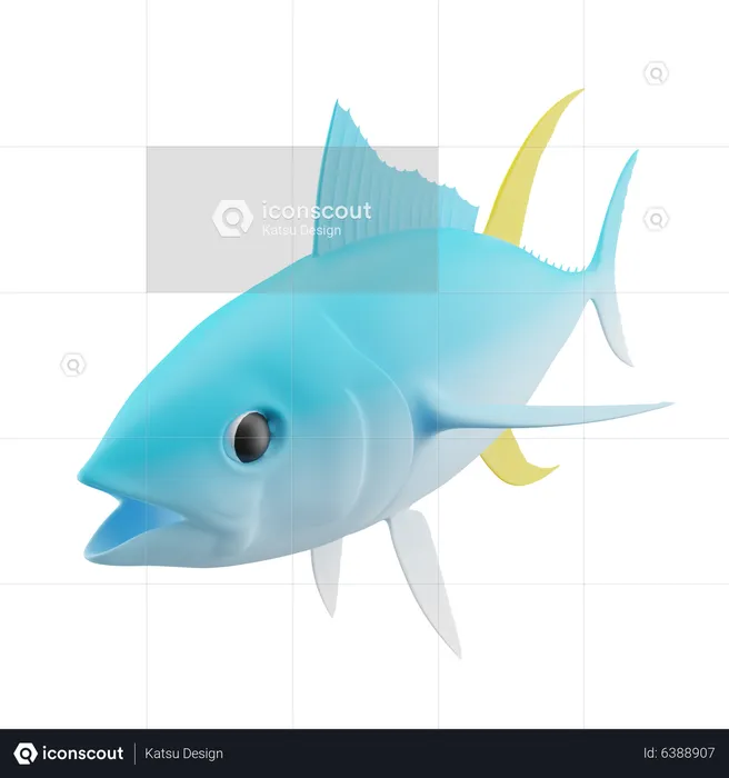 Tuna Fish  3D Icon