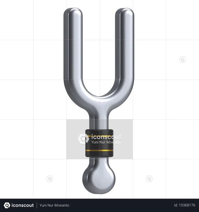 Tuning Fork  3D Icon