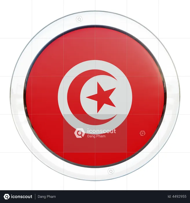 Tunisia Flag Flag 3D Illustration