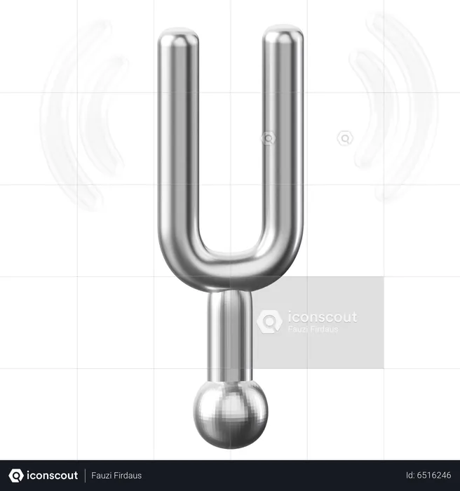 Tunning Fork  3D Icon