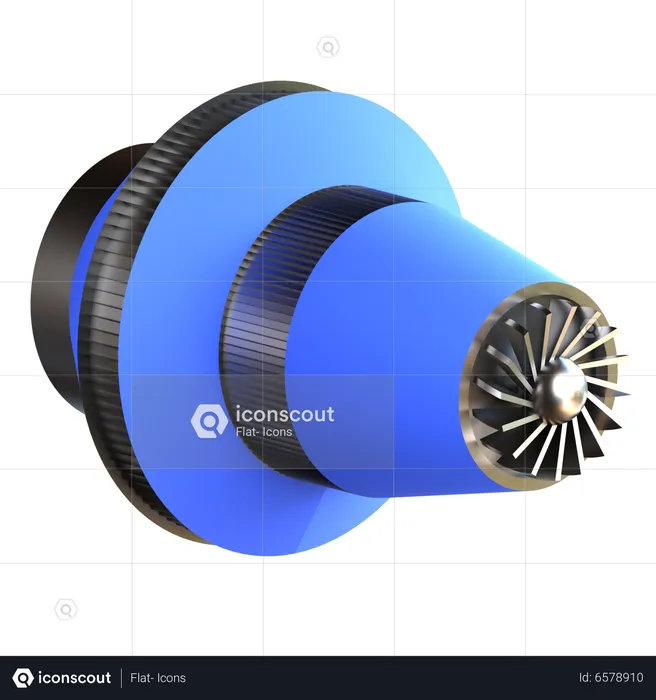 Turbina  3D Icon