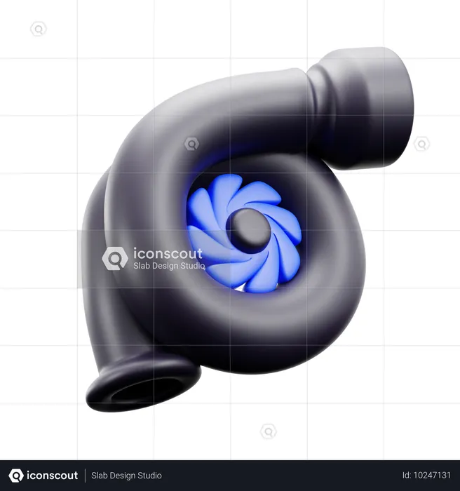 Turbo  3D Icon