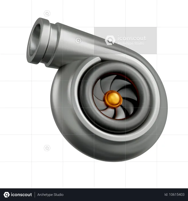 Turbo  3D Icon