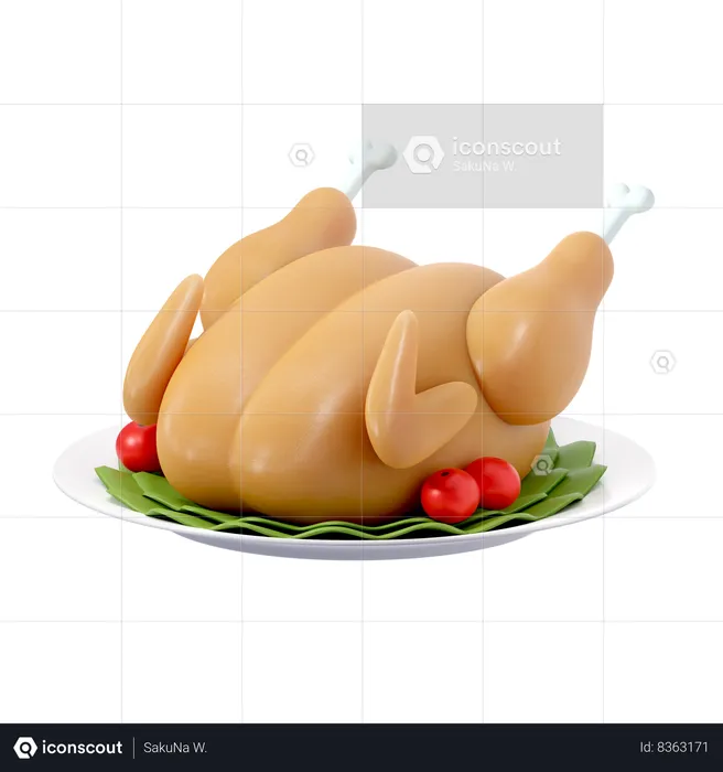 Turkey  3D Icon