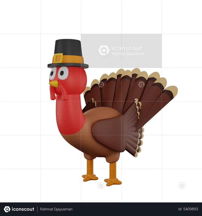 Premium Turkey Chicken 3D Icon download in PNG, OBJ or Blend format