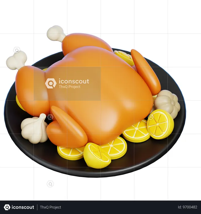 Turkey Dish  3D Icon