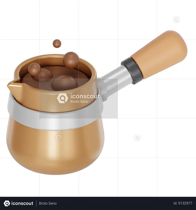 Turkish coffee  3D Icon