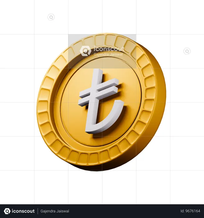 Turkish lira  3D Icon