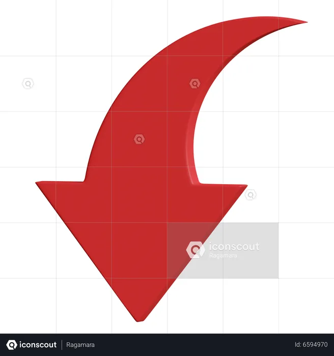 1,100+ Red Arrow Pointing Down Stock Illustrations, Royalty-Free Vector  Graphics & Clip Art - iStock