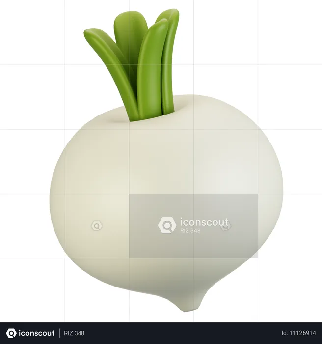 Turnip  3D Icon